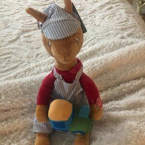 LLAMA LLAMA CHOO CHOO PLUSH SINGS IVE BEEN WORKING ON THE RAILROAD AND SWAYS NWT
